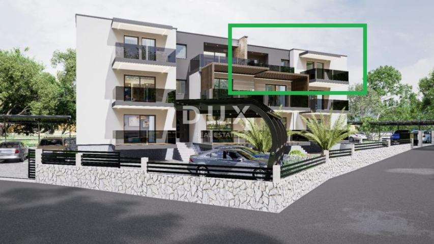 RIJEKA, PODMURVICE- stan 104m2 u novogradnji s pogledom na more, DB+3S, 2. kat- STAN 4D