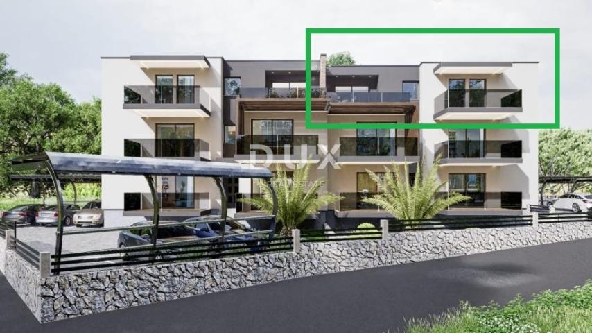 RIJEKA, PODMURVICE- stan 104m2 u novogradnji s pogledom na more, DB+3S, 2. kat- STAN 4D