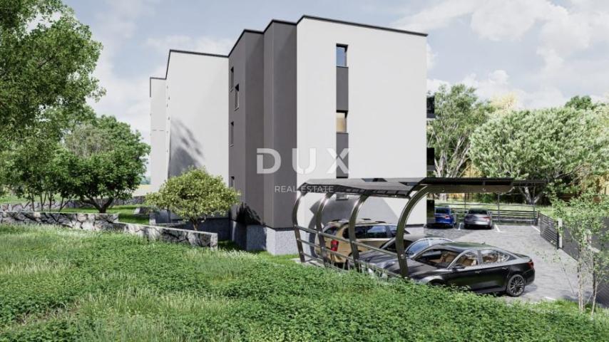 RIJEKA, PODMURVICE- stan 114m2 u novogradnji s pogledom na more, DB+3S, prizemlje- STAN 3D
