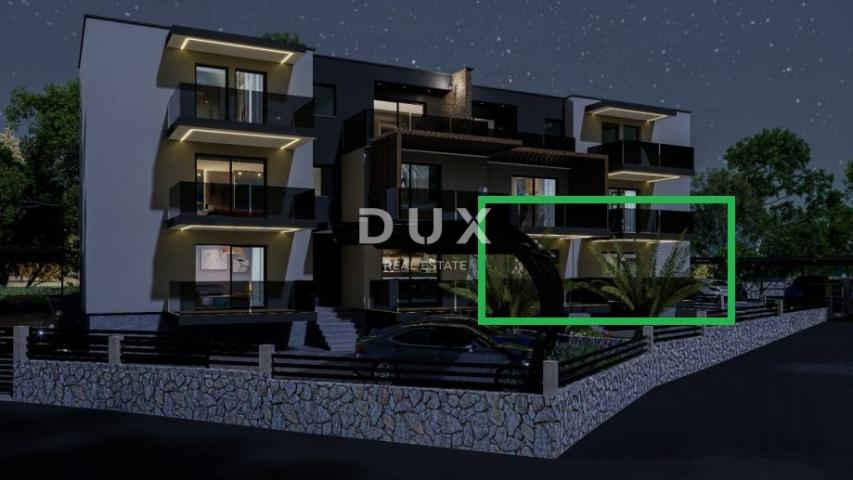 RIJEKA, PODMURVICE- stan 114m2 u novogradnji s pogledom na more, DB+3S, prizemlje- STAN 3D
