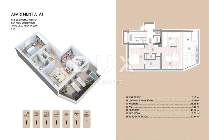 OPATIJA, CENTAR - Novogradnja vrhunskog dizajna s pogledom na more!
