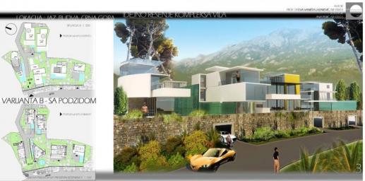 Urbanized land for sale, 955 m2 (GBA: 825 m2), Budva