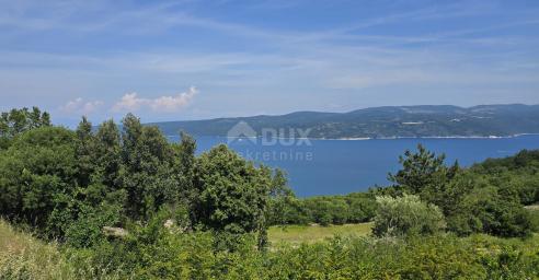 ISTRIEN, RABAC, UMGEBUNG - Baugrundstück mit wunderschönem Blick auf das Meer