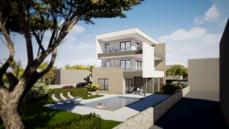 KRK ISLAND, NJIVICE - luxury new building in an exclusive location, 20 meters from the sea