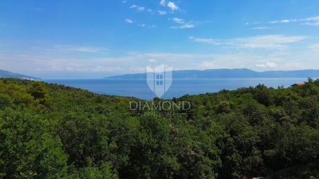 Labin, Rabac, Baugrundstück mit Meerblick