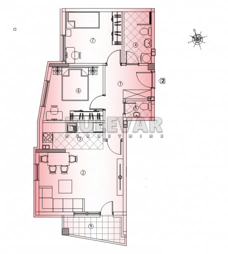 Novogradnja na Crvenom pevcu, 2. 5, 66 m2, povrat PDV-a