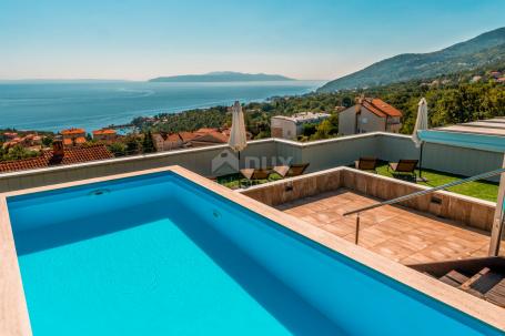 OPATIJA, IČIĆI – 165 m² großes Penthouse mit Panoramablick auf das Meer, Pool