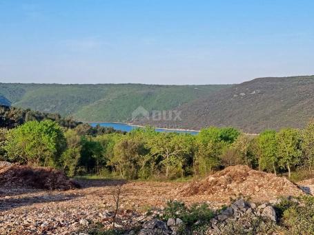 ISTRA, RABAC - Prostrano zemljište s pogledom na more