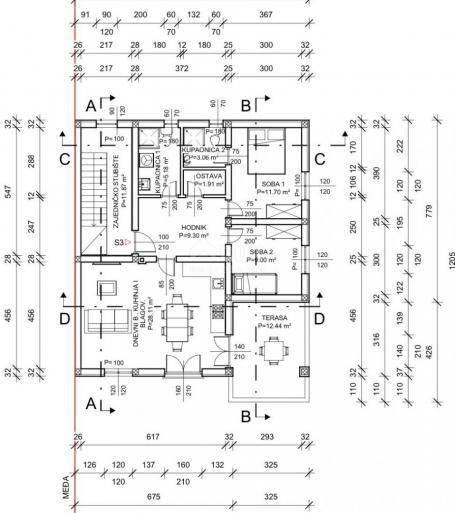 KLIMNO - the last apartment in a new building 150m from the sea