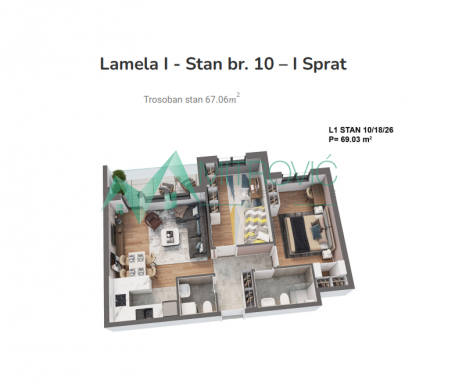 Novi Sad, Bulevar Evrope - Odličan stan na atraktivnoj lokaciji - kvalitetna granja 