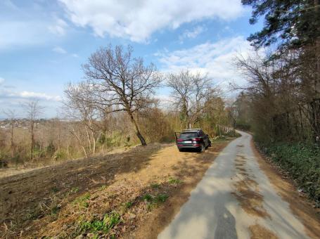 Građevinski plac 1120m Popovica Budžak pogled na Novi Sad