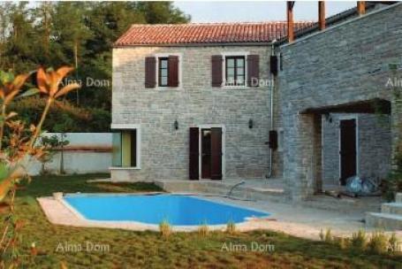 House Rustic stone house with pool