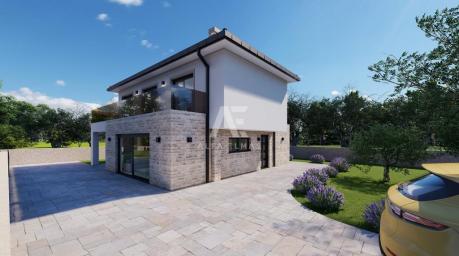 Malinska, surroundings, villa under construction with swimming pool in a quiet location!! ID 502