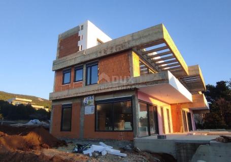 STARA NOVALJA - two houses under construction in the second row to the sea