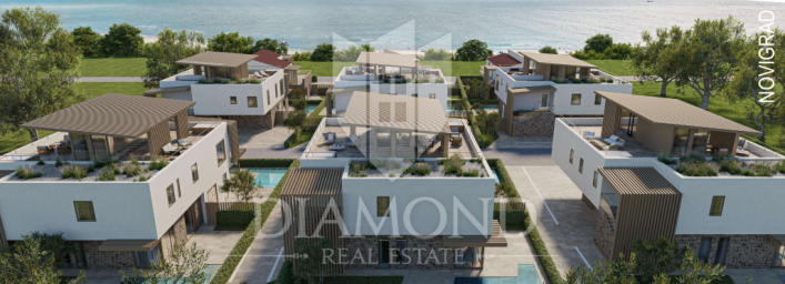 New building, modern apartment with pool near Novigrad