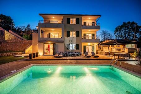 Opatija, surroundings, beautiful villa with sea view