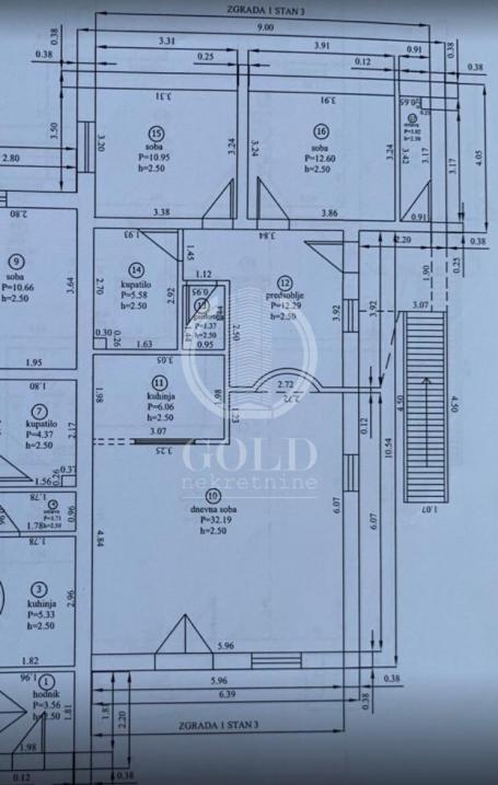 Petrovaradin. Trosoban, dvorišni stan.  80m2, 85490 eur ID#3354