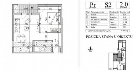 NOVI SAD - NOVA DETELINARA - 41. 95 m2