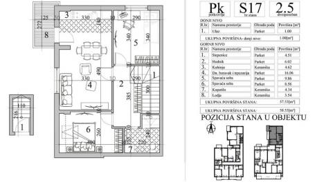 NOVI SAD - NOVA DETELINARA - 57. 53 m2