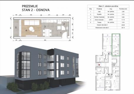 NOVI SAD - TELEP - 28. 12 m2