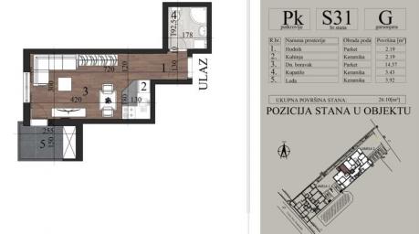 NOVI SAD - TELEP - 26. 10 m2