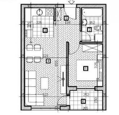 NOVI SAD - ADICE - 43. 69 m2