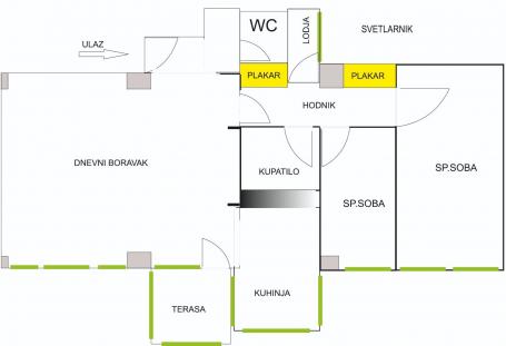 NOVI SAD - BULEVAR - 74. 00 m2