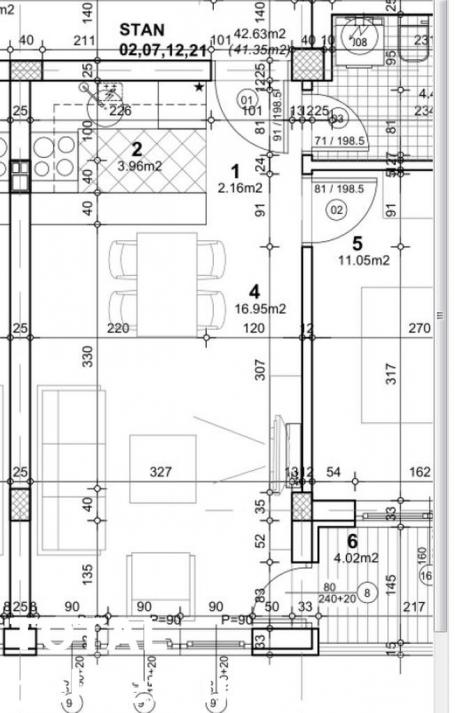 2 Dvosoban stan NOVI SAD, 122400€