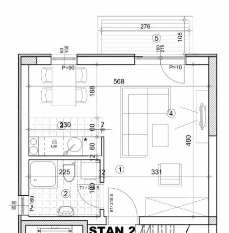 SOCIJALNO, 29 m2, 105150€