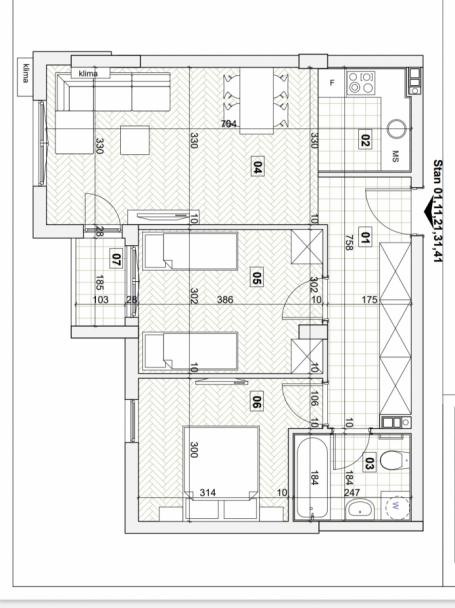 BULEVAR EVROPE, 58 m2, Dvoiposoban sa pdv