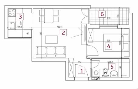 GRBAVICA, 38 m2, 141500€