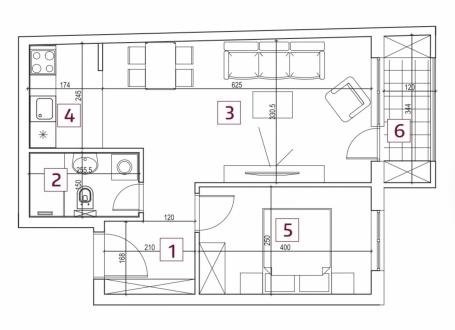 GRBAVICA, 45 m2, 167800€