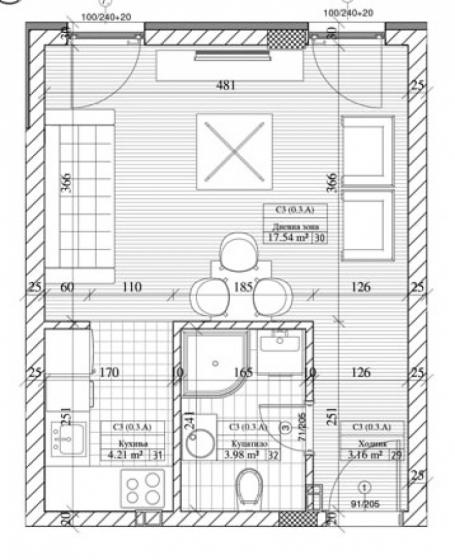 BULEVAR EVROPE, 29 m2, 75310€