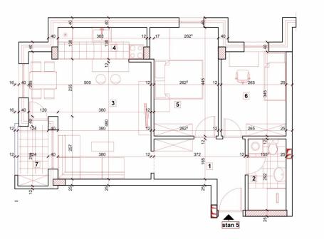 BULEVAR EVROPE, 62 m2, 146900€ SA PDV