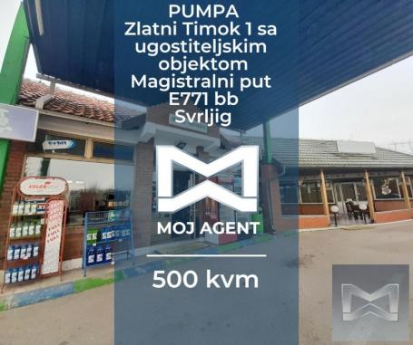 Benziska pumpa sa ugostiteljskim objektom 500m2