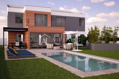 Vodnjan-surroundings, modern designer villa with swimming pool