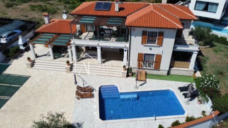 Pula - surroundings, Villa with pool and panoramic sea view