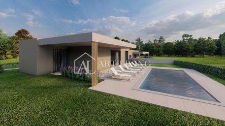 Istria, Poreč, surroundings - modern semi-detached house with swimming pool in new construction