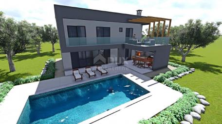 ISTRIA, LABIN - House with swimming pool under construction