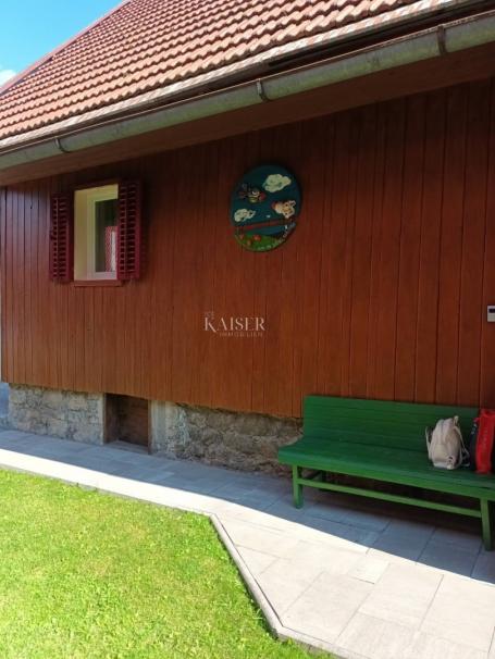 Gorski kotar, Mrkopalj, restored old house with garden