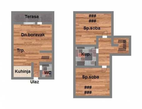 Trosoban na Novom Naselju u izgradnji odličan