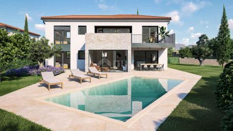 ISTRIA, POREČ-Modern villa with swimming pool under construction