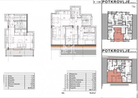 Dva stana u jednom, 79m2, pdv