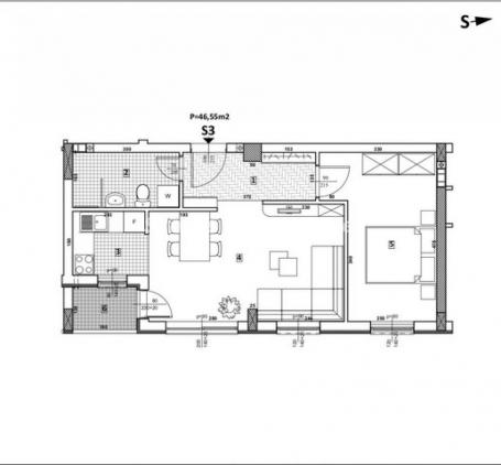 Severni Telep-Izuzetan Dvosoban stan 47 m2 u Prizemlju sa Terasom-povrat Pdv-065/385 8880