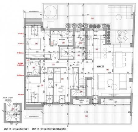 Petrovaradin-Fantastičan Četvorosoban PentHaus 114 m2 sa Velikom Terasom 181 m2-povrat PDV-a-065/385