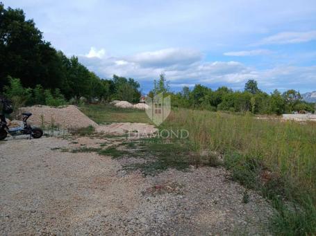 Labin surroundings, construction site with permit and project