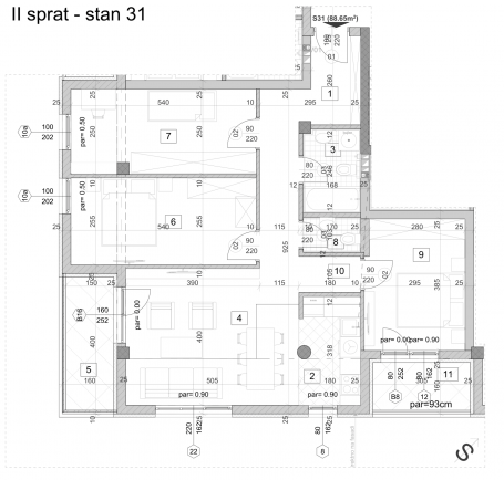 NOVI SAD - TELEP - 88. 65 m2