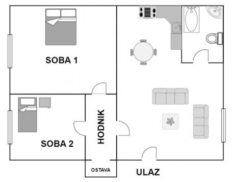 Stan: Zagreb (Britanac), 74m2, Namješten, Adaptiran, PRILIKA!