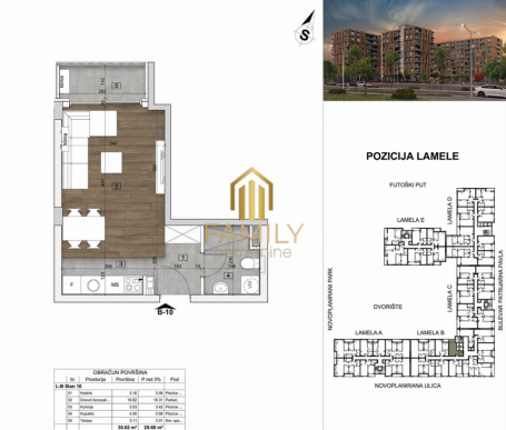 Moderna garsonjera 30m² na prodaju – Novi Sad