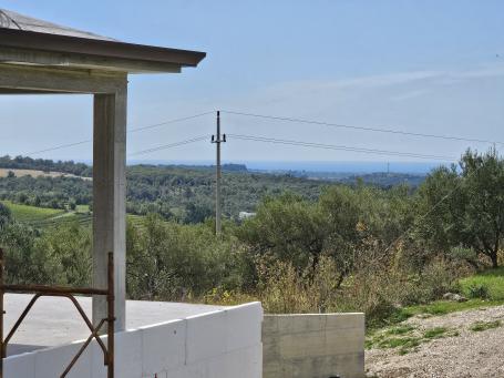 Istrian villa with an open view of the countryside and the sea